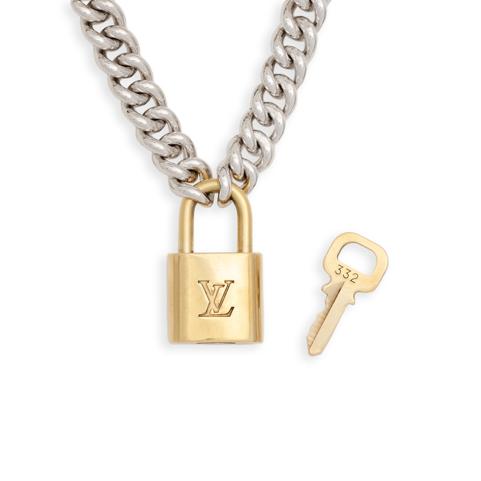LV Vintage Lock Necklace