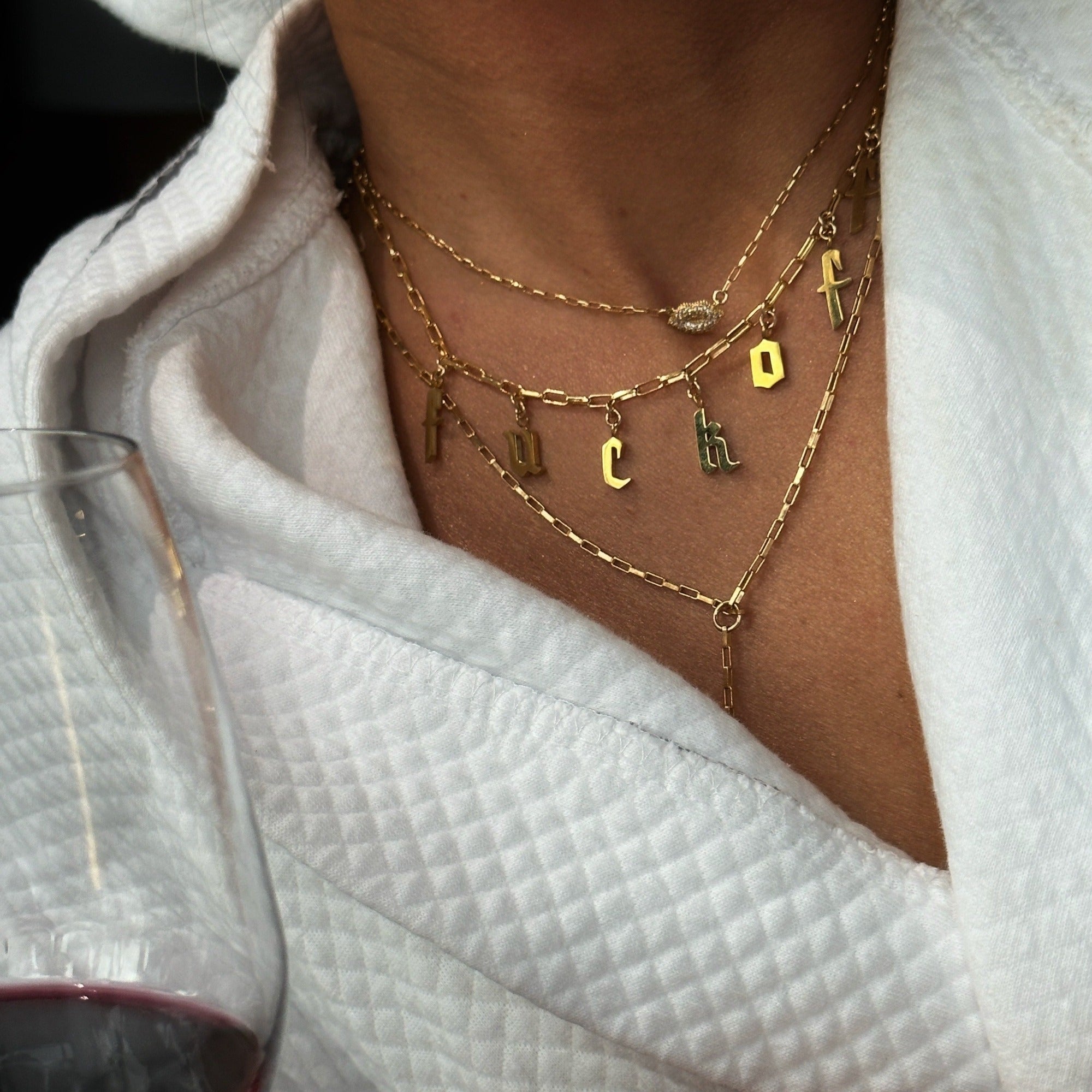 The Fuck Off Necklace by Erin Fader Jewelry